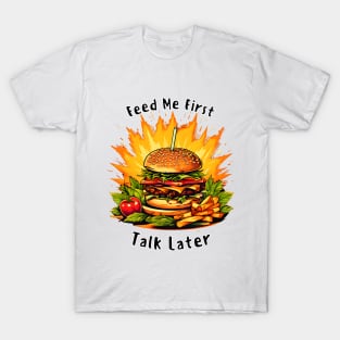 Gourmet Delights: Cannabis-Infused Fries and Burger T-Shirt